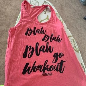 Blah blah blah workout tank